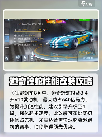 狂野飙车8道奇蝰蛇怎么改装介绍截图2