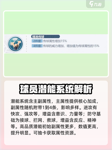 排球少年手游球员潜能系统介绍介绍截图3