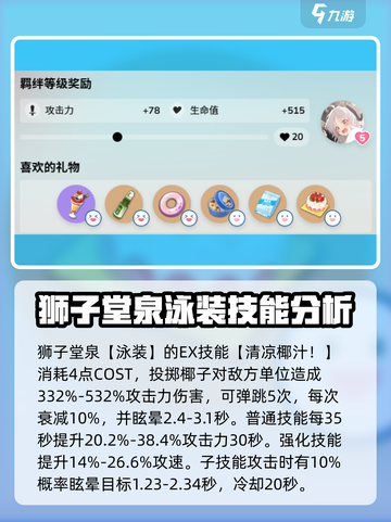 蔚蓝档案🔥狮子堂泉泳装技能超详解来啦！截图4