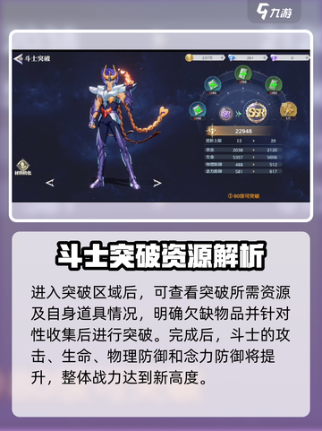 圣斗士星矢重生🔥斗士突破功能超详细讲解！💡截图3