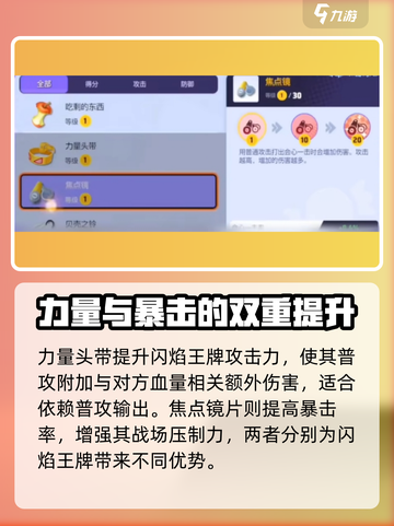 宝可梦大集结闪焰王牌持有物选什么介绍截图3