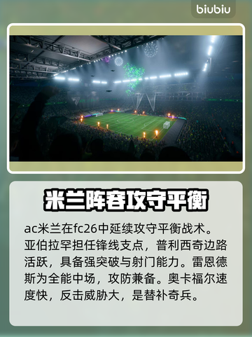 🎮FC26 AC米兰爆肝测评！强度逆天？截图2