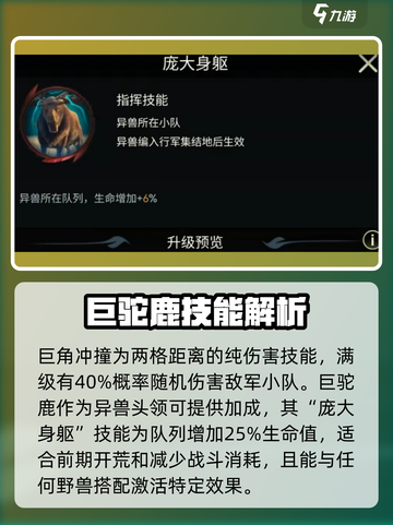 野兽领主新世界🔥巨驼鹿技能强度解析来啦！截图4