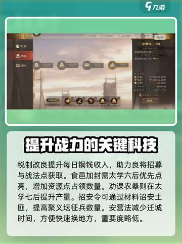 三国志战棋版内政科技升级技巧介绍截图5