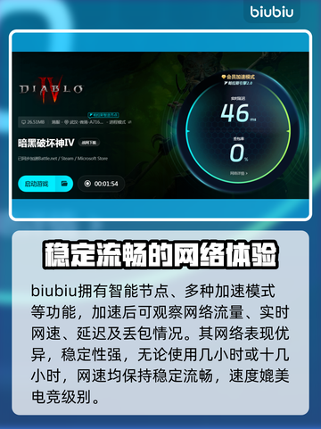 暗黑4卡顿？用这款加速器🔥流畅玩到飞起！截图4