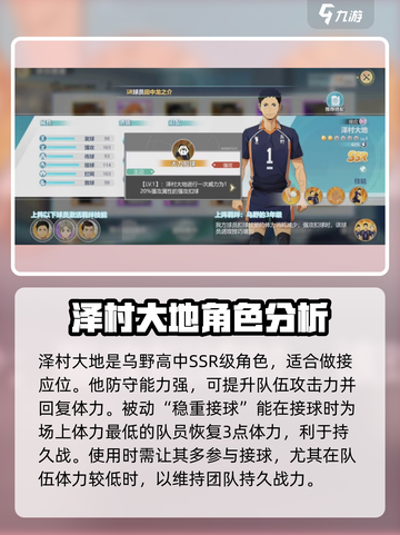 排球少年手游泽村大地怎么样介绍截图2