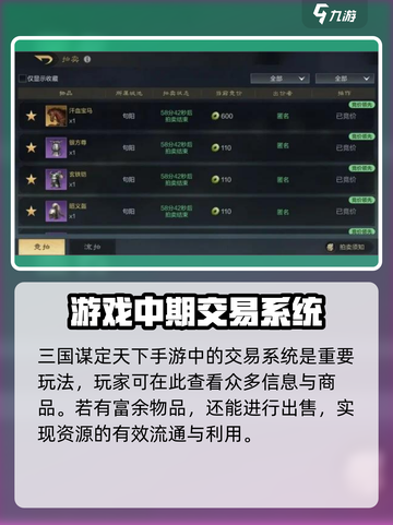 三国谋定天下🔥交易玩法大揭秘，快速上手赚取资源！截图3