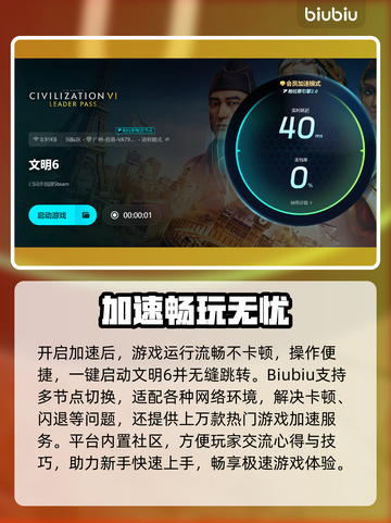🎮文明6白金版加速器推荐！秒杀卡顿🔥截图4