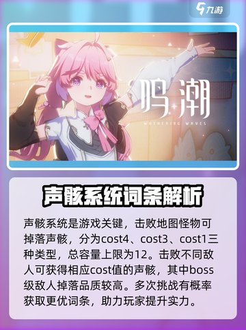 鸣潮🔥主词条与声骸词条全解析，玩家必看！截图2