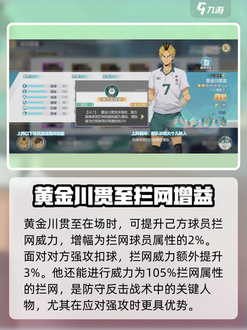 排球少年手游黄金川贯至球员介绍介绍截图3