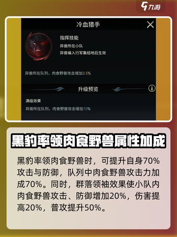 野兽领主新世界黑豹好用吗介绍截图4