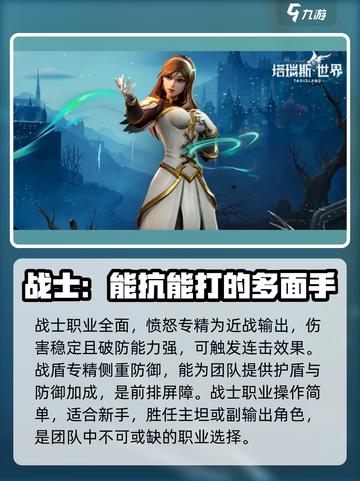 塔瑞斯世界🔥最强T职业推荐，玩就完事了！截图2