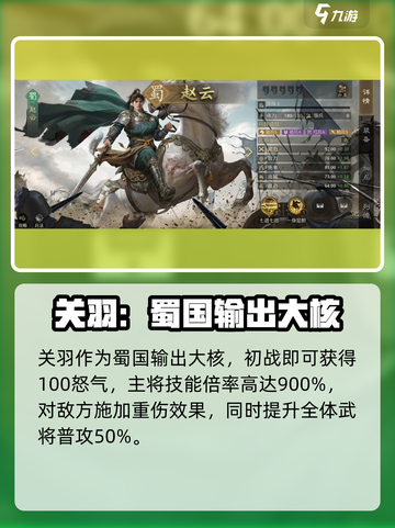 九牧之野蜀国好用武将盘点介绍截图3