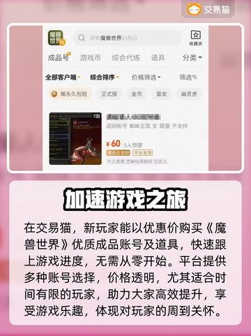 魔兽世界账号交易⚡安全平台推荐🔥截图3