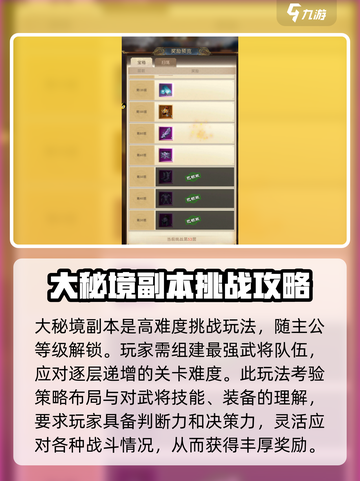 三国问鼎山河大秘境副本介绍介绍截图2