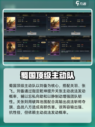 三国谋定天下主动队阵容推荐介绍截图2
