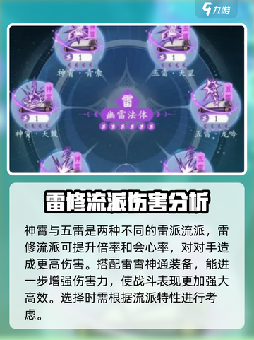 问剑长生太虚雷修流派怎么选择介绍截图2