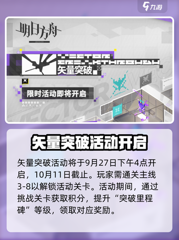 明日方舟🔥矢量突破活动开启时间与攻略大全！截图2