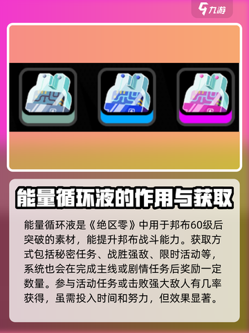 绝区零能量循环液作用大起底💥游戏党必看！截图2