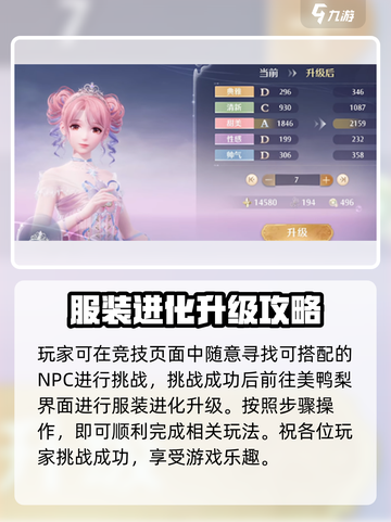 无限暖暖角色服装升级方法介绍截图3