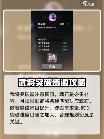 三国志幻想大陆2枭之歌武将突破攻略介绍截图4