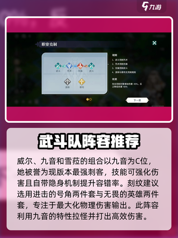 风色幻想命运传说武斗队怎么搭配介绍截图2