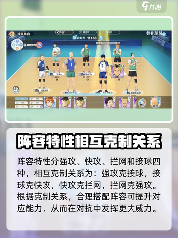排球少年手游🔥球员克制关系全揭秘！截图3