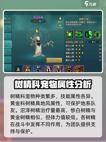 魔力宝贝复兴树精科宠物有哪些介绍截图3