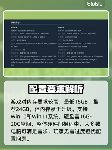 生化女神末日开端配置曝光！🔥截图3
