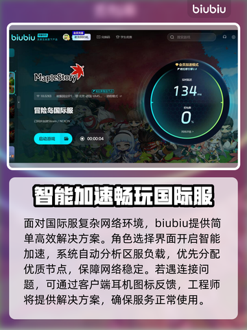 冒险岛国际服加速器推荐，玩游戏必备🔥🎉截图5