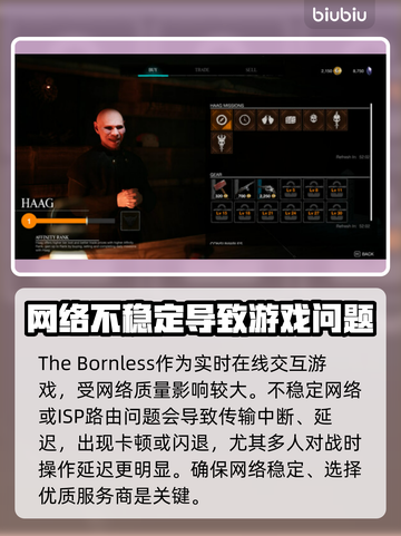 《TheBornless》黑屏闪退？无生者延迟丢包解决办法💥🔥截图2