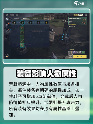 荒野起源人物属性怎么提升介绍截图2