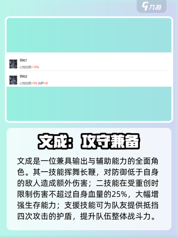 《咏月风雅》文成角色解析🔥1分钟看懂强弱！🎮截图3