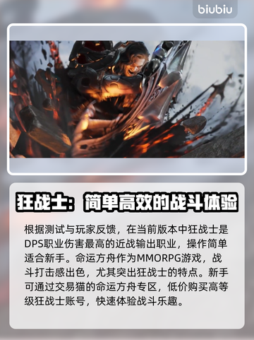 命运方舟最强输出职业🔥伤害爆表📌截图2