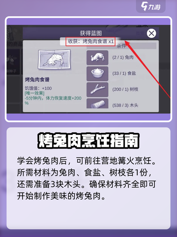 阿瑞斯病毒2怎么获得烤兔肉食谱介绍截图4