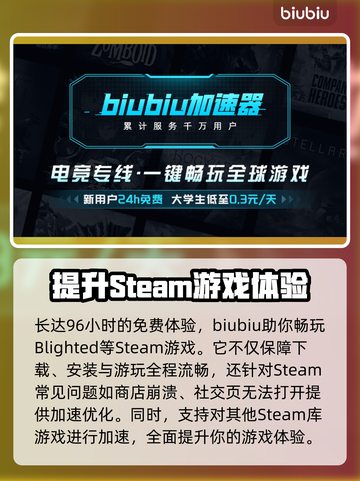 Blighted游戏下载慢？这款加速器让你🔥瞬间提速！🎮截图4
