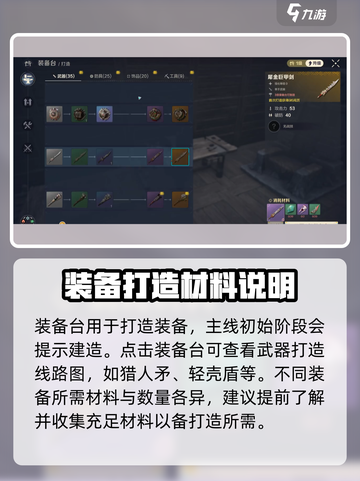 荒野起源装备打造攻略介绍截图2