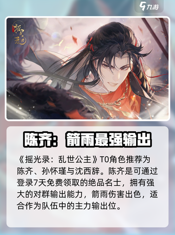摇光录乱世公主T0角色有谁介绍截图2