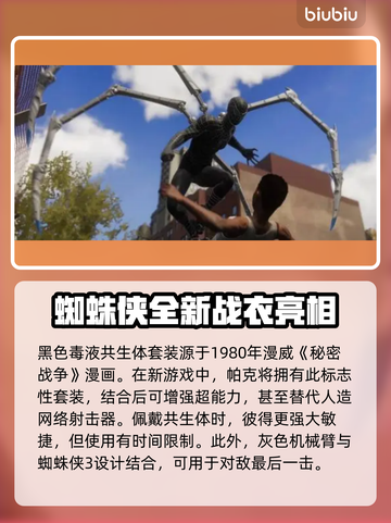 漫威蜘蛛侠2🎮战衣大揭秘🔥截图4