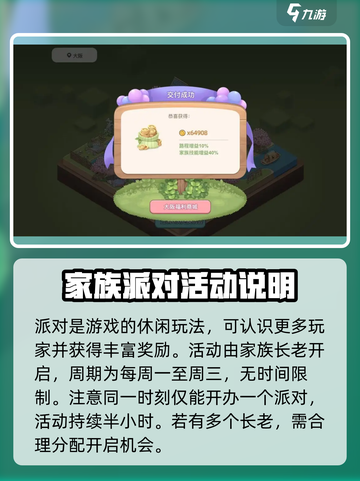 梦幻的城家族派对有什么用介绍截图2