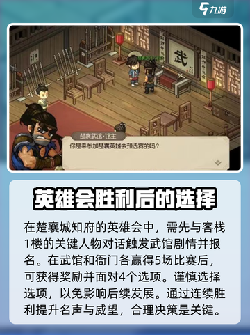 大侠立志传楚襄英雄会攻略介绍截图2