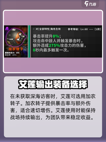 绝区零艾莲武器🔥超强搭配推荐，玩家必看！截图3