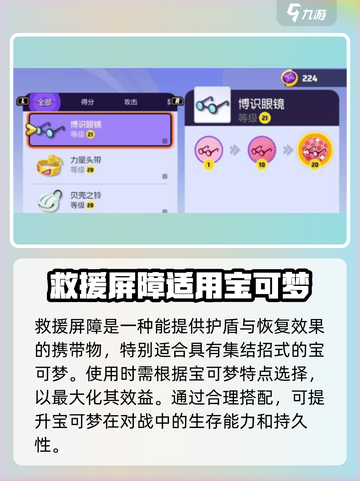 宝可梦大集结携带物有哪些介绍截图3