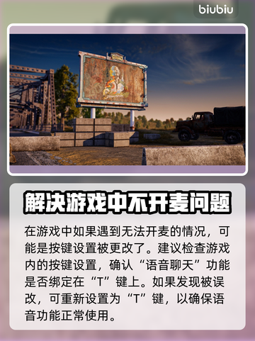 PUBG按T不开麦？❌教你一招搞定🔥截图2