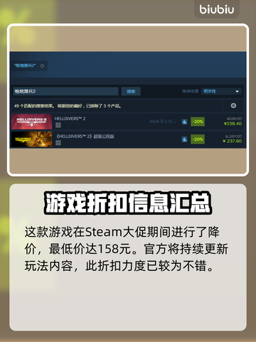 绝地潜兵2史低价格🔥地狱潜兵2超值入手🎉截图2