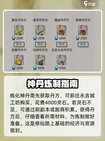鬼谷八荒化神丹获取攻略介绍截图3