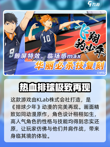 排球少年手游哪家公司的介绍截图2