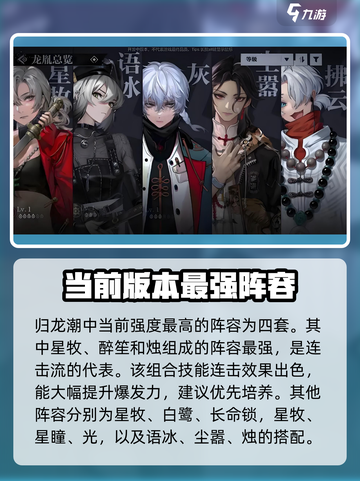 归龙潮最强阵容有哪些介绍截图2