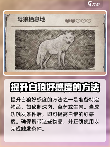荒野日记白狼好感度怎么提升介绍截图4