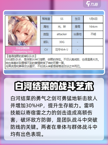 炽焰天穹🔥白河结菜：超强角色解析来了！截图3